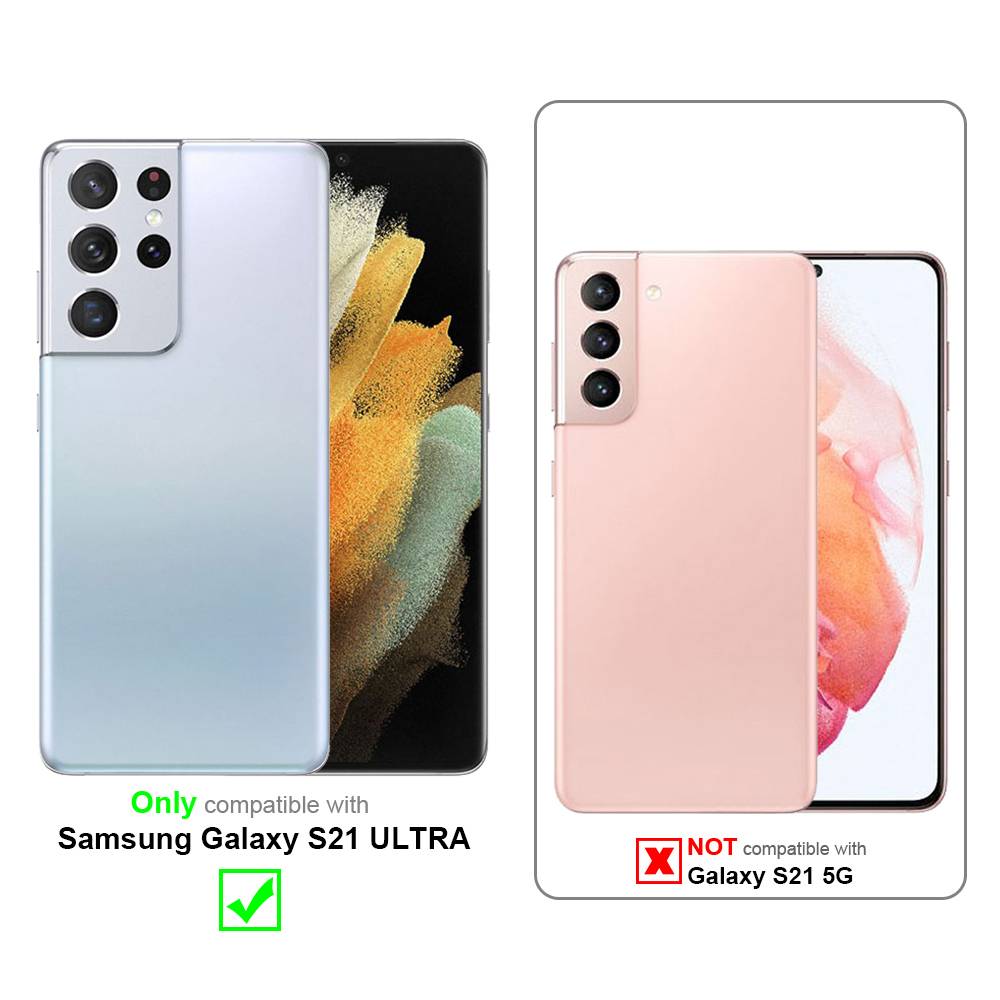Cadorabo Hülle für Samsung Galaxy S21 ULTRA in Blau Schutzhülle TPU Case Cover Etui Handyhülle-4