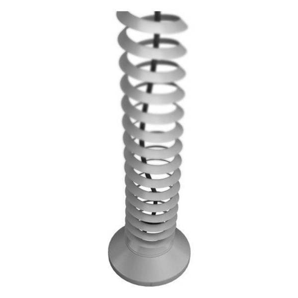 Hammerbacher Kabelspirale vertikal, Länge 70 - 130 cm, Durchmesser 9,0 cm, Kunststoff, silber