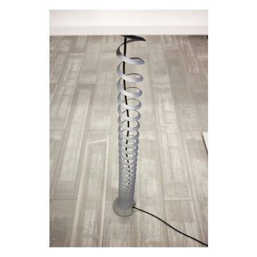 Hammerbacher Kabelspirale vertikal, Länge 70 - 130 cm, Durchmesser 9,0 cm, Kunststoff, silber-1