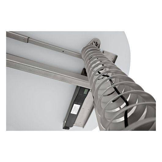 Hammerbacher Kabelspirale vertikal, Länge 70 - 130 cm, Durchmesser 9,0 cm, Kunststoff, silber-2