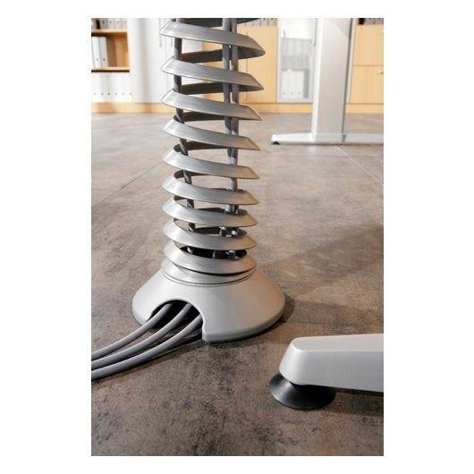 Hammerbacher Kabelspirale vertikal, Länge 70 - 130 cm, Durchmesser 9,0 cm, Kunststoff, silber-3