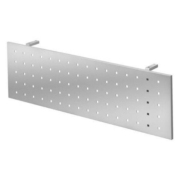 Hammerbacher Knieraumblende Rebekka, mit Halterung, für 160 cm Tische, silber