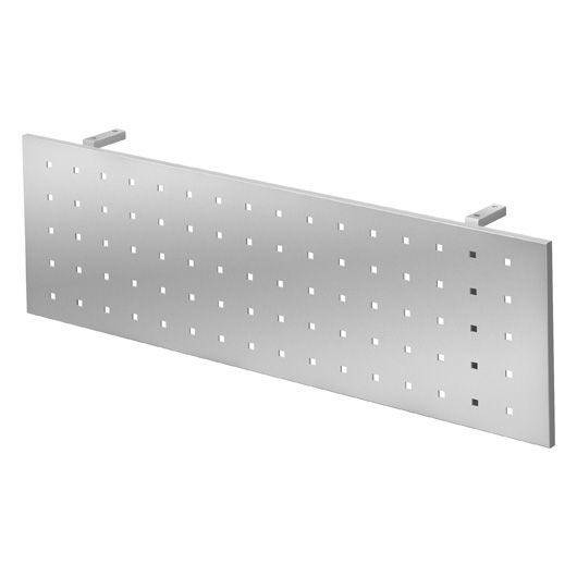 Hammerbacher Knieraumblende Rebekka, mit Halterung, für 160 cm Tische, silber-0