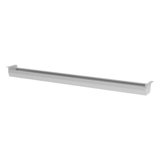 Hammerbacher Kabelwanne horizontal, beidseitig abklappbar, für 180/200cm - Schreibtische, silber-0