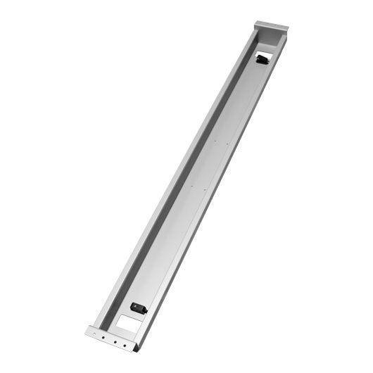 Hammerbacher Kabelwanne horizontal, beidseitig abklappbar, für 180/200cm - Schreibtische, silber-1