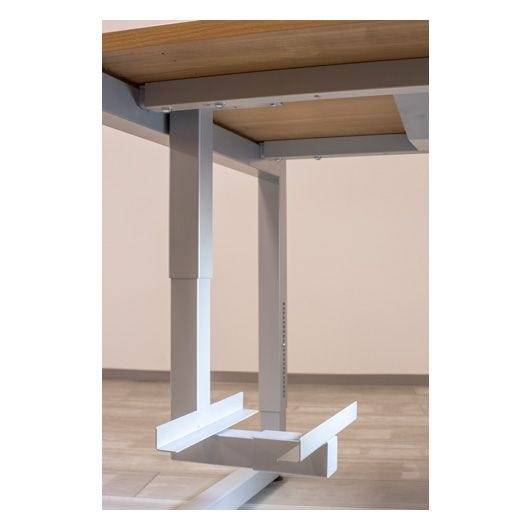 Hammerbacher PC Halter für Schreibtische, Montage unter dem Tisch, höhenverstellbar, silber-3