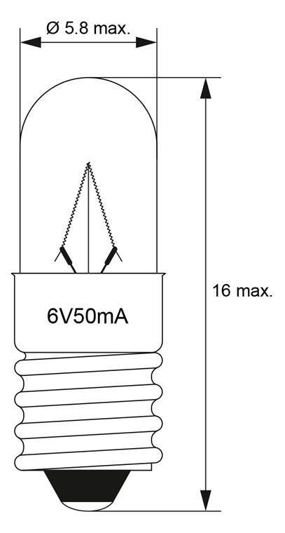 goobay Röhrenlampe E5,5 6 V 0,3 W-1