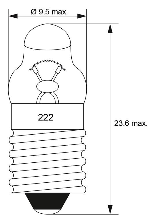 goobay Spitzlinse E10 2,2 V 0,5 W-1