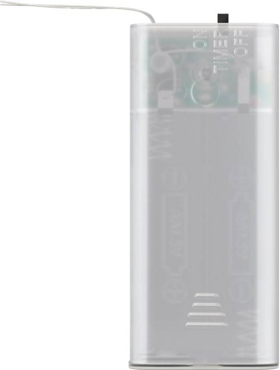 Goobay 20er LED-Silberdraht-Lichterkette "Sterne" mit Timer-Funktion, warmweiß (3000 K), batteriebetrieben-2