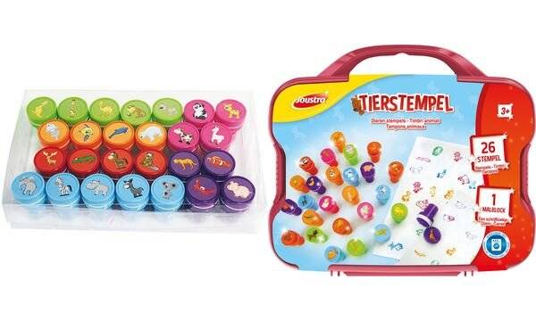 Joustra Motivstempel-Set "TIERSTEMPEL", im Koffer (5691502)-0