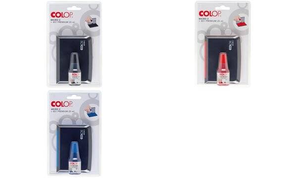 COLOP Kombibox Stempelkissen + Stempelfarbe, blau-1