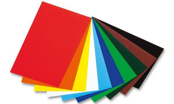 folia Glanzpapier, (B)350 x (L)500 mm, farbig sortiert (57905860)-0