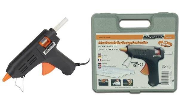 BRÜDER MANNESMANN Heißklebepistole, im Kunststoffkoffer-1