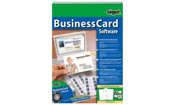 sigel BusinessCard Gestaltungssoftware, für Visitenkarten-1