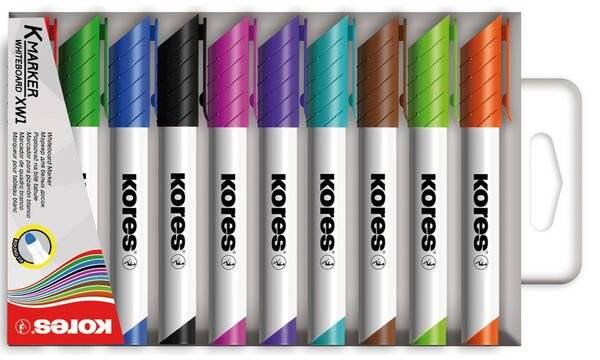 Kores Whiteboard-Marker K MARKER XW1, Rundspitze, 6er Etui-1