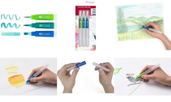 Tombow Wassertankpinsel, 3er Blister (1230490)-1