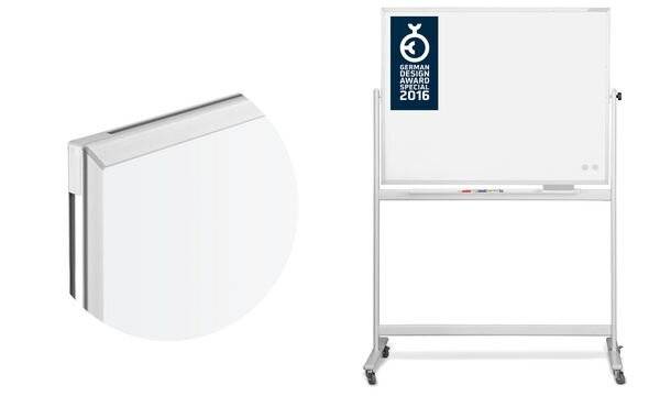magnetoplan Whiteboard CC Mobil (B x H) 1200 mm x 900 mm Weiß emailliert Beide Seiten nutzbar, Inkl. Ablageschale-2