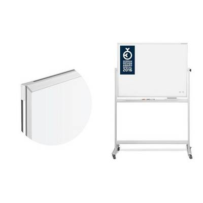 magnetoplan Whiteboard CC mobil (B x H) 1800 mm x 1200 mm Weiß emailliert Beide Seiten nutzbar, Inkl. Ablageschale-2