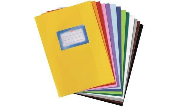 herlitz Heftschoner DIN A5, geprägt (Bast), PP, orange (5205067)-1