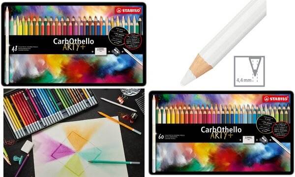 STABILO CarbOthello - Farbstift - kreidepastellfarben - gemischte Farben - 4.4 mm (Packung mit 12)-2