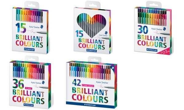STAEDTLER Fineliner triplus BRILLIANT COLOURS, 30er Etui (57802454)-0