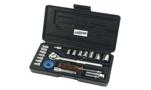 BRÜDER MANNESMANN Steckschlüssel-Satz 1/4" + 3/8", 20-teilig-1