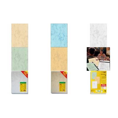 sigel Marmor-Papier, A4, 200 g, Edelkarton, beige (8200129)-0