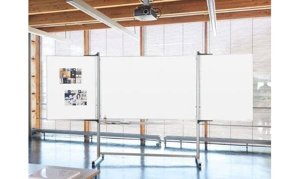 Basistafel ferroscript 180x120cm dreiteilig weiß-3