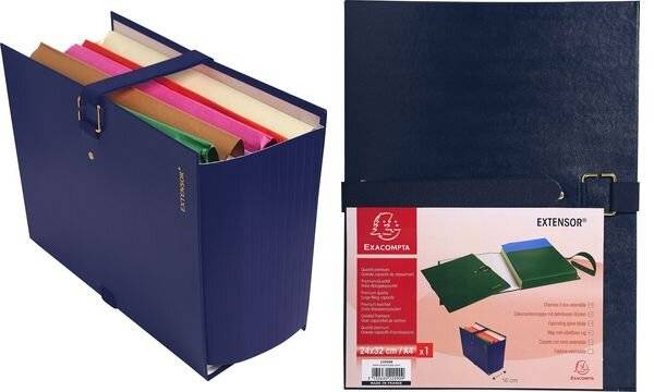 EXACOMPTA Dokumentenmappe EXTENSOR, DIN A4, blau-1
