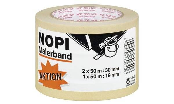 NOPI Maler Krepp Papierabdeckband, 2er Aktions-Turm, beige-1