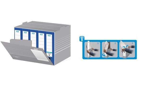 Archiv-Box tric für Ordner 455x355x320mm Wellpappe grau/weiß-3