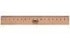 Lineal 20 cm Holz/Stahl braun