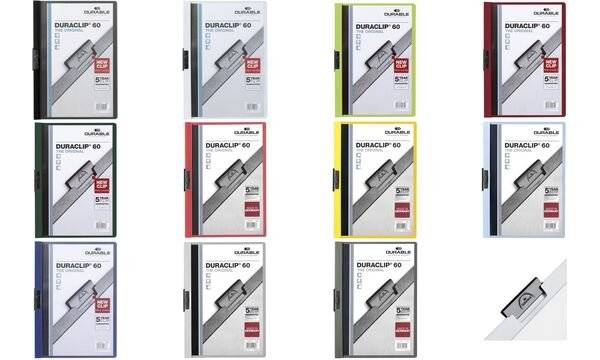 DURABLE Klemmhefter DURACLIP ORIGINAL 60, DIN A4, schwarz (9223801)