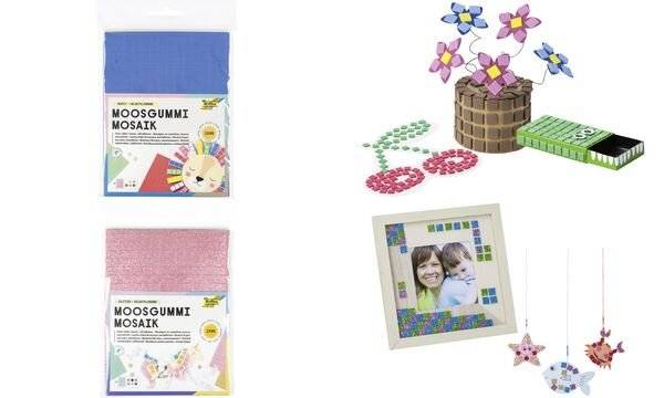 folia Moosgummi-Mosaik "Basic", selbstklebend, 1.596 Teile (57906438)-0