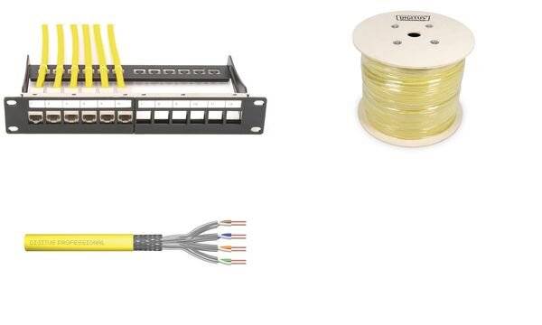 DIGITUS - Cat.7A S/FTP, Verlegekabel, 500 m, Simplex, Dca-s1a d1 a1-6