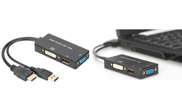 Digitus AV Konverter AK-330403-002-S [HDMI - DVI, VGA, DisplayPort] 3840 x 2160 Pixel-4