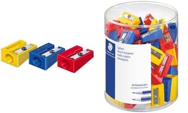 STAEDTLER Spitzer, aus Kunststoff, 100er Dose (5655006)