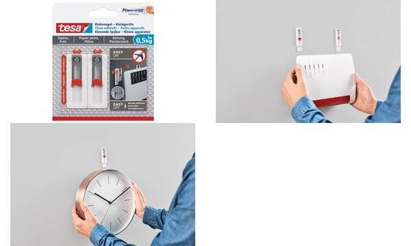 tesa Powerstrips Klebenagel, für Tapete & Putz, 0,5 kg (8700085)-3