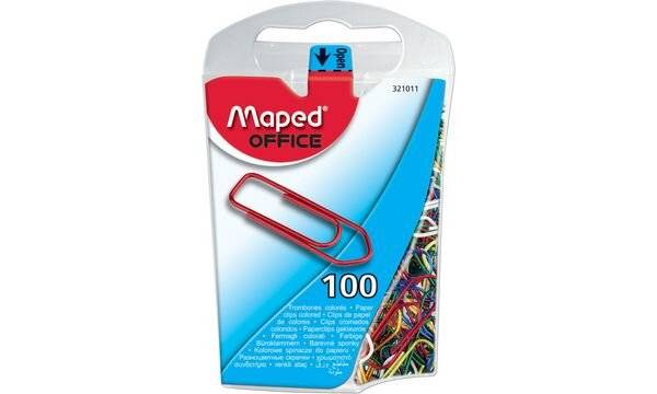 Maped Büroklammern, farbig lackierter Stahl, 25 mm-2
