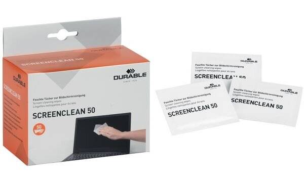 DURABLE Screenclean 50 - Reinigungstücher (Wipes)-9