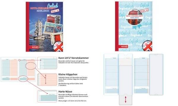 ROTH Vokabelheft Klapp-up Englisch "Bridge", DIN A5 (57500713)-1