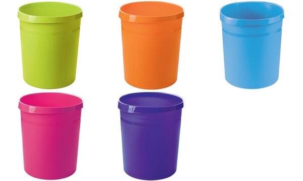 HAN Papierkorb GRIP Trend Colour, 18 Liter, rund, hellblau (81420565)