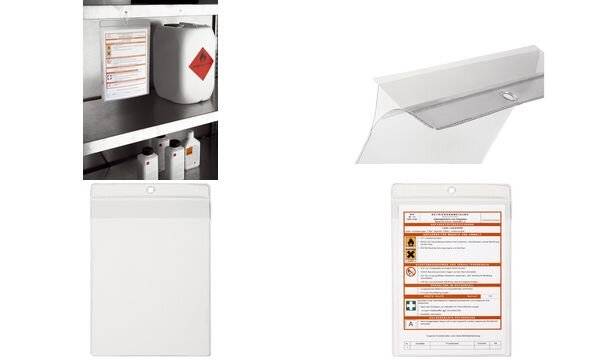 DURABLE - Dokumentenhalterung - für A6 - durchsichtig (Packung mit 10)-5