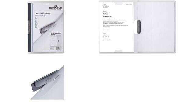 DURABLE Bewerbungsmappe DURASWING PLUS, DIN A4, transparent (9910677)-2