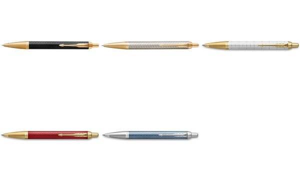 PARKER Druckkugelschreiber IM PREMIUM Warm Silver G.C. (5128309)