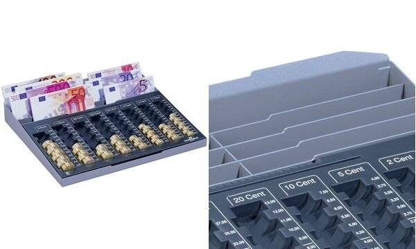 Geldzählbrett EUROBORD XL 59,2x328x285,7mm dunkelgrau-8