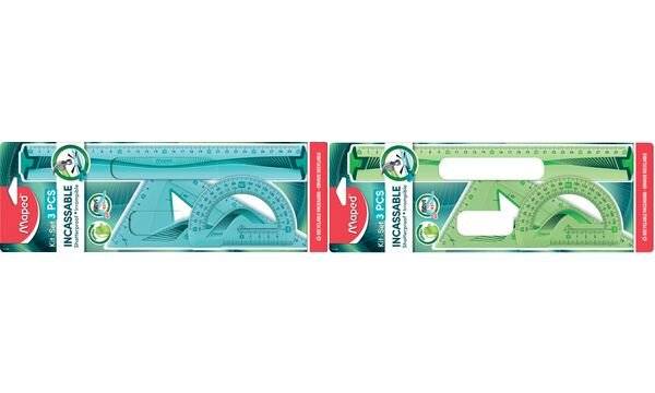 Maped Geometrie-Set Flex, bruchfest, 3-teilig, 4 Funktionen (82897120)-2