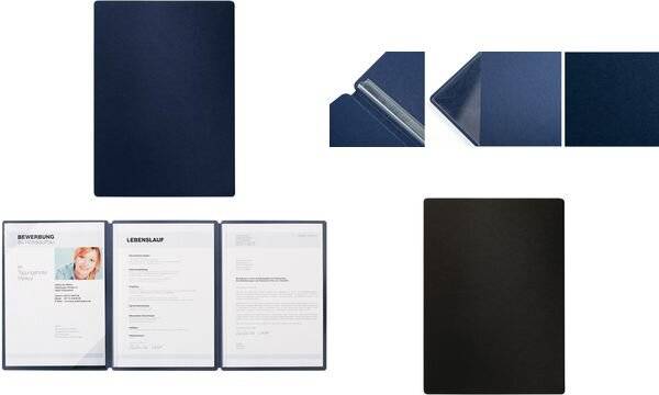 PAGNA Präsentation-/ Bewerbungsmappe "Straight", blau-1
