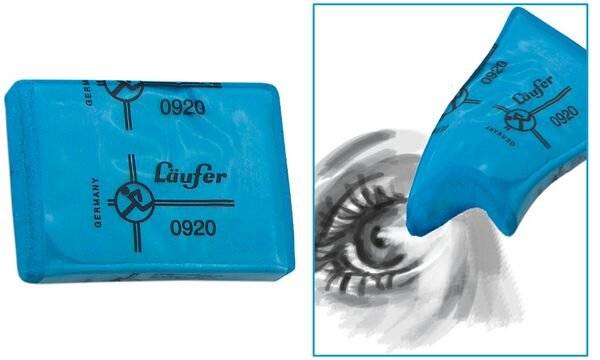 Läufer Knetgummi-Radierer, blau (5050068)-2