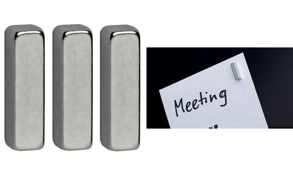 MAUL Neodym-Stabmagnete, (B)4 x (T)15 x (H)4 mm, nickel (8025064)-2